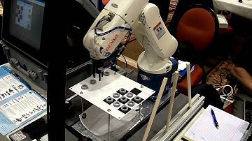 Denso VP 6 axis Robot Demo integrated with a Teledyne Dalsa Vision System