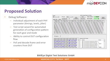 MIPI DevCon 2017 Hsinchu City: Using the Protocol To Simplify PHY Testing