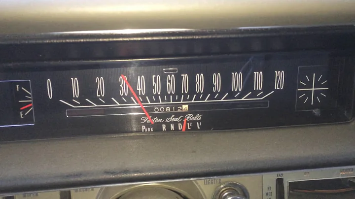 1967 Buick accelerating 0-60 mph (0-100 km/h)