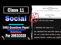 NEB Class 11 Social  Model Questions Solution 2083|Class 11 Social Model Questions Solution for 2026