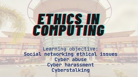 Social Networking Ethical Issues