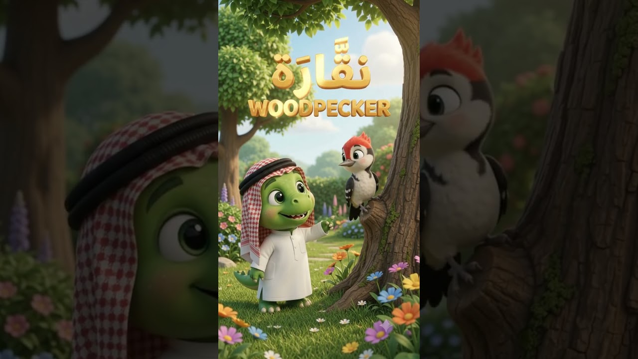 نَقَّارَة 🐦 | WOODPECKER | أسماء الطيور بالعربية والإنجليزية 🦖 | ToonBites 3D