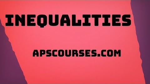 CAT Preparation: Inequalities