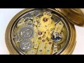 Pocket watch  minute repeater and 4hammerscarillon socalled westminstercarillon