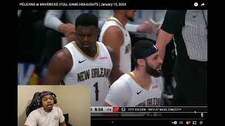 Yall Forgot About Kai's Greatness?? Mavericks Vs Pelicans NBA Highlights (reaction)