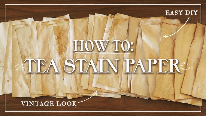 How to Age Paper (4 Easy Ways to Make Paper Look Old)