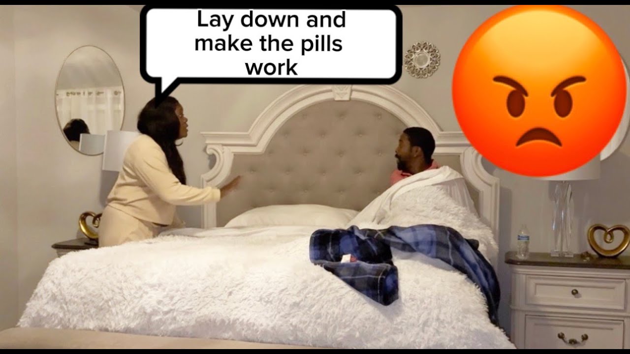 GIVE MY JAMAICAN HUSBAND MEDICINE THAN ACT LIKE ITS SOMETHING ELSE **epic prank**