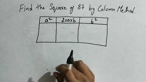 Maths Academy||||find square by column method..