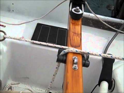 Teak and bungee - Sailboat self steering tiller lock | Doovi