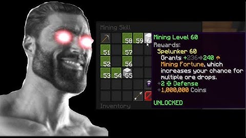 Speedrunning Mining 60 [Hypixel SkyBlock]