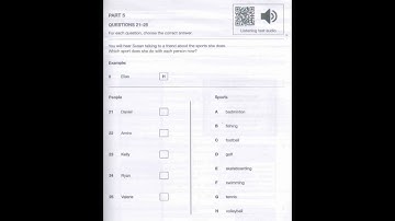 A2 KEY 2 Test 1 Part 5