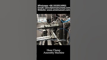 Stainless Steel Hose Clamp Clip Assembly Machine #machine #automatic #hoseclip
