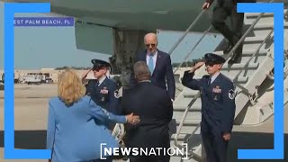 Biden departs Air Force One near Trump's plane | The Hill