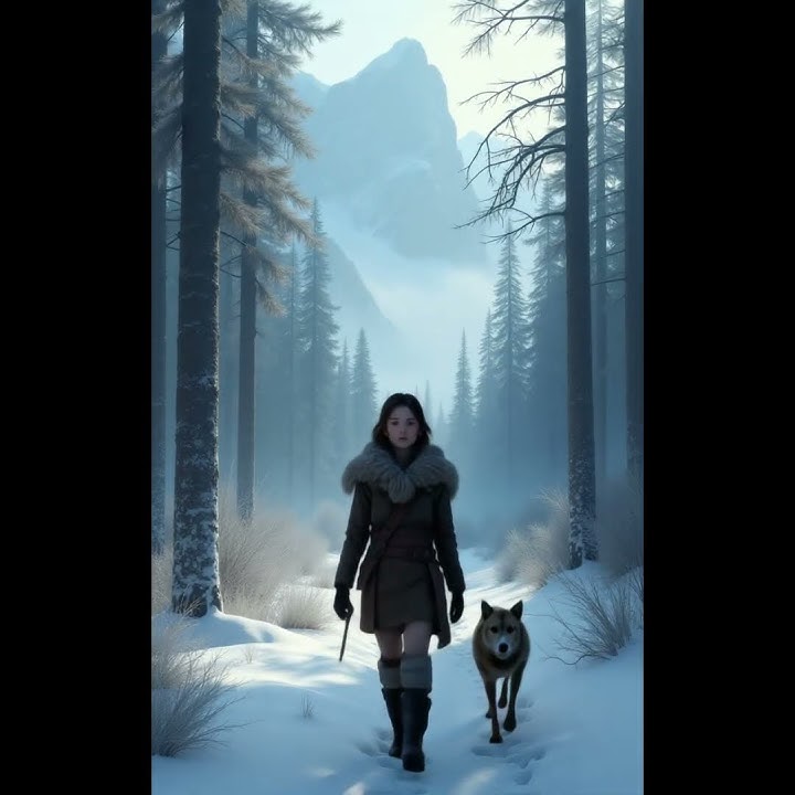 Ice Age Hunter vs Saber-Tooth! 🐅❄️ #shorts #ai