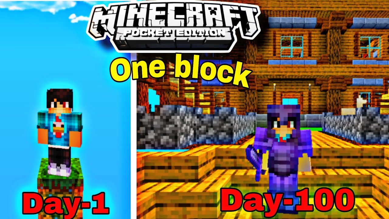 Minecraft 100 days on one block minecraft minecraft100days YouTube