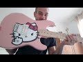 "Hello Kitty" homemade guitar