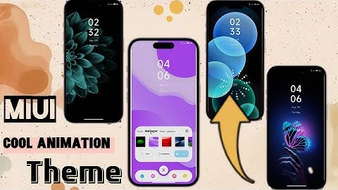 COOL  ANIMATIONS THEME    &  COOL  CHARGING ANIMATION   ___ hyperos &  Miui & poco Xiaomi Global  _