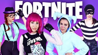 DIY Fortnite Skins Halloween Costumes 24 Hour Challenge!