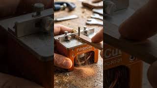Mini Router Table That Fits in Your Hand 🤯 Tiny Tool Cutting Wood!