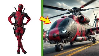 AVENGERS but HELICOPTER 💥 All Characters ( Marvel & DC ) SUPERHERO AVENGERS