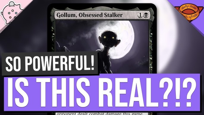 Gollum, Obsessed Stalker (Extended Art) (R) (Foil) - Commander