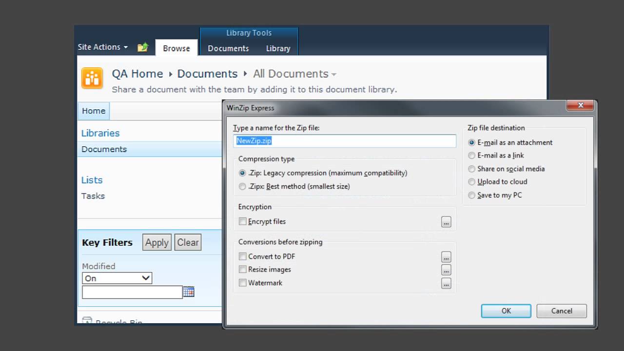 WinZip 18: Express Add-ons for Explorer, SharePoint, Outlook and Photo ...