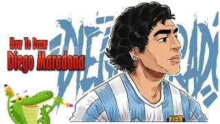 How to draw Diego Maradona | Tribute to Diego Maradona
