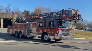 Wayne NJ Fire Department New Truck 2 “Southside” Responding from the firehouse