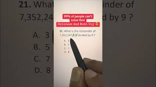 Remainder Trick When Divided By 9