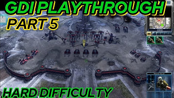Command & Conquer 3 Tiberium Wars,GDI Part 5,Hard Difficulty 