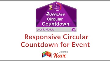 Responsive Circular Countdown for Even - Joomla Module