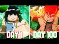Spending 100 days as might guy in shindo life   roblox