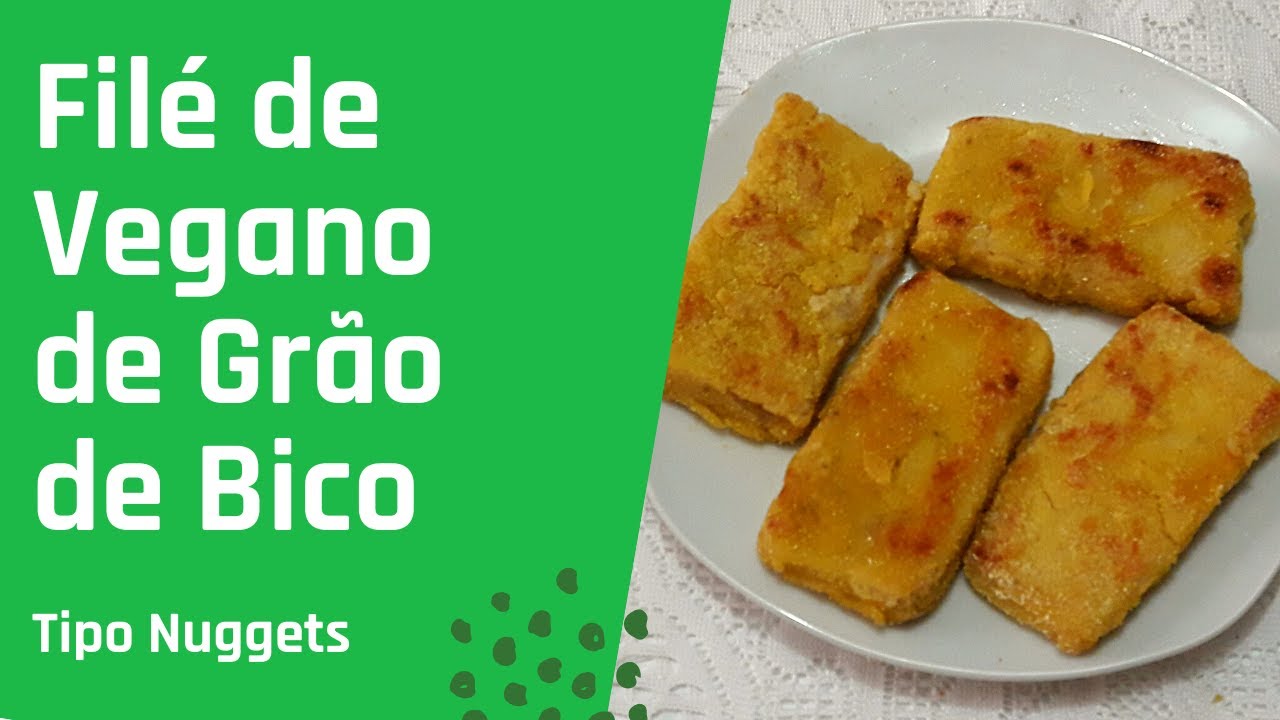 Receita de Filé Vegano  feito com Grão de Bico e Aveia - Receita Fácil e Ace$$ível