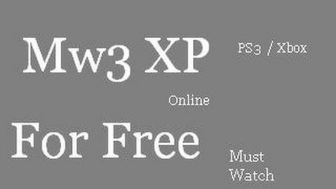 *FREE* online Mw3 XP lobby PS3/XBOX (No Bypass) *Plus Download in Description*