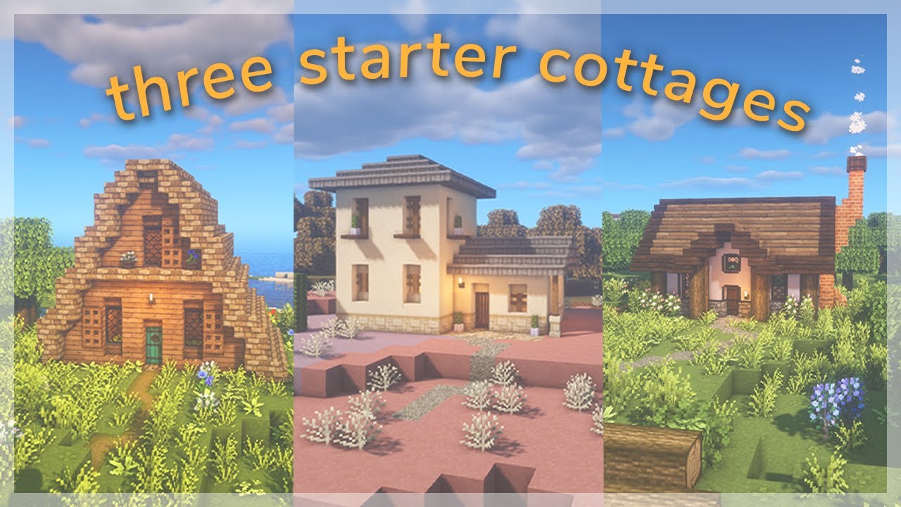 Minecraft How to Build a Cottagecore Starter House ...