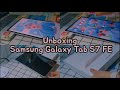 [not so aesthetic UNBOXING] Samsung Galaxy Tab  S7 FE 📦 (128 gb Mystic Pink✨) Samsung Edu. Malaysia