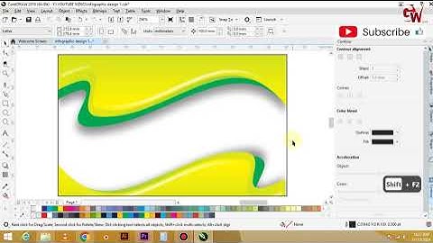 Simple Curve Vector Design in Coreldraw | CoreldrawFever Studio