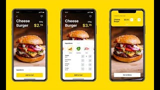 Designing Food App(UI/UX) || Restaurant App || Burger App || Android Studio screenshot 5