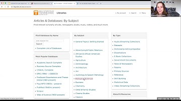 Let’s Get Subject Specific! How to Navigate Subject Specific Databases & Develop Effective Keywords