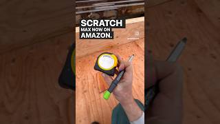 The SCRATCHMax should be on every tape measure. Now available on Amazon Prime ?? & ??