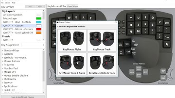 KeyMouse Software 1.87 - Option for KeyMouse Alpha & Track Hybrid - Update Nov 8, 2018