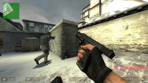 New Full Auto Glock 18 Counter Strike Source Gameplay Mod