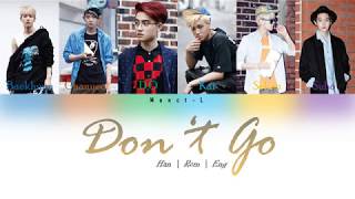 Exo - Don't Go (Korean) | Color coded lyrics