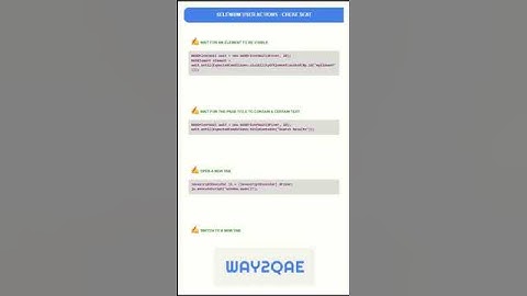 Selenium actions - part 25