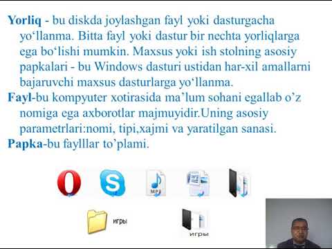 Mavzu: Operatsion tizimlar va ularning turlari.