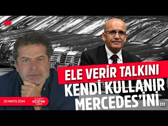 MEHMET ŞİMŞEK VATANDAŞA TASARRUF DİYOR AMA KENDİSİ MERCEDES'TEN İNMİYOR! class=