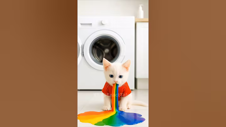 She Put the Baby Kitten in Washing Machine 😭 #ai #cat #washingmachine #emotional