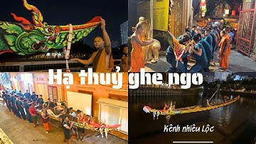 Cận cảnh hạ thủy 8 ghe ngo trên kênh Nhiêu Lộc – Trước giờ tranh tài 2025