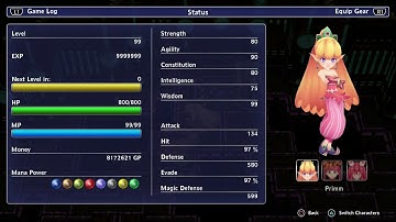 MAX STATS for all Characters, Weapons, and Magic | Secret of Mana