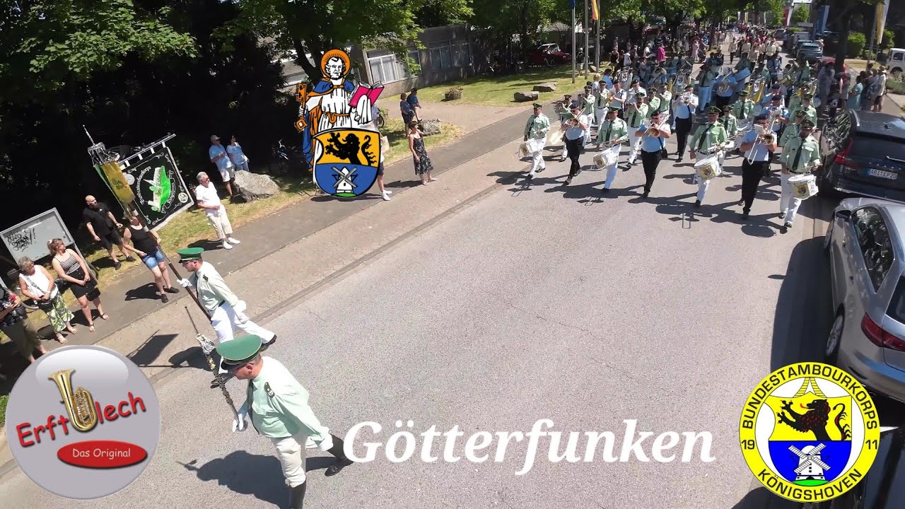 BTK Königshoven Blaskapelle Erftblech Das Original Götterfunken Marsch Schützenfest Königshoven 2023